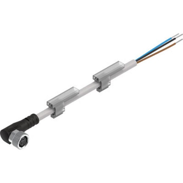 Connecting Cable NEBU-M8W3-K-2.5-LE3, Festo, Mfr#: NEBU-M8W3-K-2.5-LE3